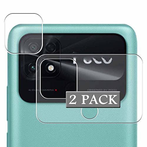 Vaxson 2 Stück Schutzfolie, kompatibel mit Xiaomi POCO C40 Kamera TPU Folie Rückseitige Kameraobjektiv [nicht gehärtetem Glas Displayschutzfolie ] von Vaxson