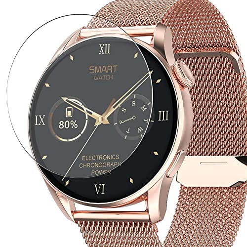 Vaxson 3 Stück 9H Panzer Schutz Glas kompatibel mit Aliwisdom DT 3 DT3 1.36" Smartwatch smart watch Schutzfolie Display schutz folie Panzerfolie SchutzGlas folien PanzerGlas von Vaxson