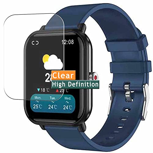 Vaxson 3 Stück Schutzfolie kompatibel mit Bakeey Q9 Pro 1.57" smartwatch Smart Watch Display folie folien Displayschutzfolie （ nicht Panzer Schutz Glas folie SchutzGlas nicht PanzerGlas ） von Vaxson