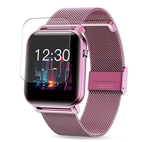 Vaxson 3 Stück Schutzfolie kompatibel mit GOKOO SN87 1.4" Smartwatch Smart Watch Display folie folien Displayschutzfolie （ nicht Panzer Schutz Glas folie SchutzGlas nicht PanzerGlas ） von Vaxson