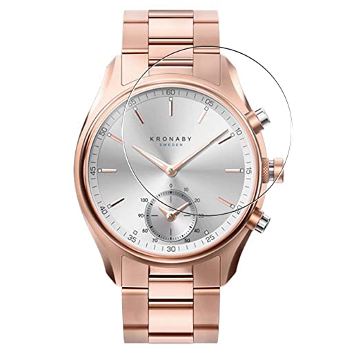 Vaxson 3 Stück Schutzfolie kompatibel mit KRONABY SEKEL HYBRID SMARTWATCH 43mm Smart Watch smartwatch Display folien Displayschutzfolie （ nicht Panzer Schutz Glas folie SchutzGlas nicht PanzerGlas ） von Vaxson