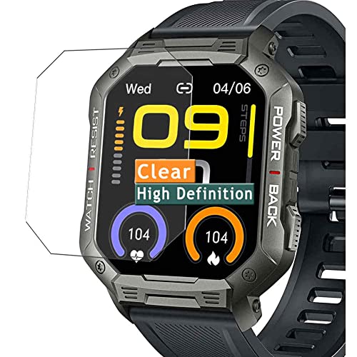 Vaxson 3 Stück Schutzfolie kompatibel mit TAOPON NX3 1.83" Smart Watch smartwatch Display folie folien Displayschutzfolie （ nicht Panzer Schutz Glas folie SchutzGlas nicht PanzerGlas ） von Vaxson