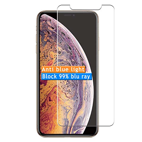 Vaxson 4 Stück Anti Blaulicht Schutzfolie kompatibel mit Apple iPhone XS MAX 6.5" Display Bluelight folie folien Displayschutzfolie （ nicht Panzer Schutz Glas folie SchutzGlas nicht PanzerGlas ） Neue von Vaxson