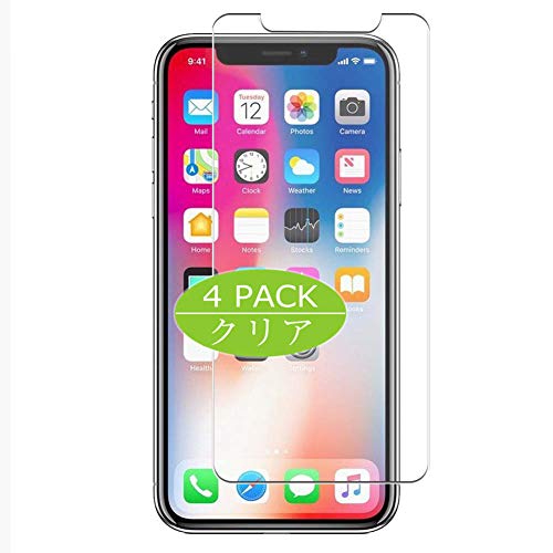 Vaxson 4 Stück Schutzfolie kompatibel mit Apple iPhone X/iPhone XS Display Folie Folien Displayschutzfolie （ Nicht Panzer Schutz Glas Folie SchutzGlas Nicht PanzerGlas ） Update von Vaxson