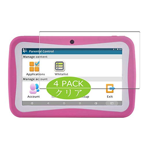 Vaxson 4 Stück Schutzfolie kompatibel mit BENEVE Android Tablet for Children 7" m755r m755m Display Folien Displayschutzfolie （ Nicht Panzer Schutz Glas Folie SchutzGlas Nicht PanzerGlas ） Update von Vaxson