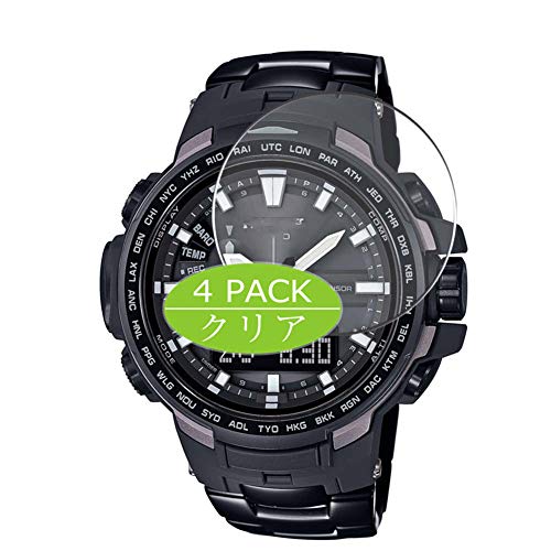 Vaxson 4 Stück Schutzfolie kompatibel mit CASIO PROTREK PRW-6100 Display Folie Folien Displayschutzfolie （ Nicht Panzer Schutz Glas Folie SchutzGlas Nicht PanzerGlas ） Update von Vaxson