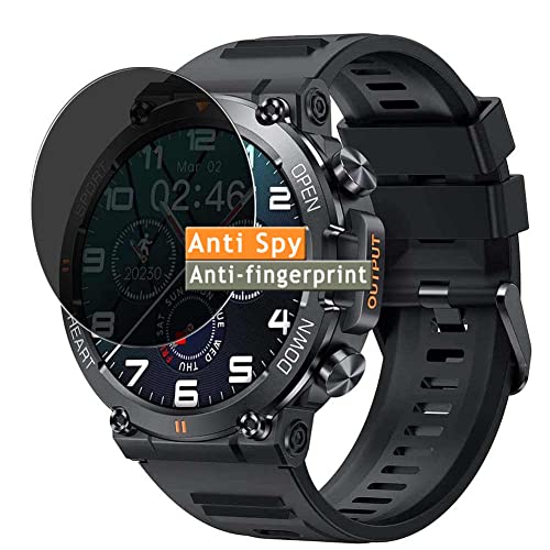 Vaxson Anti Spy Schutzfolie kompatibel mit LinsonK K56 PRO 1.39" Smart Watch smartwatch Display folie folien Displayschutzfolie （ nicht Panzer Schutz Glas folie SchutzGlas nicht PanzerGlas ） von Vaxson