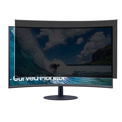 Vaxson Anti Spy Schutzfolie kompatibel mit Samsung 32 T55 Curved Monitor LC32T550FDNXZA Display folie folien Displayschutzfolie （ nicht Panzer Schutz Glas folie SchutzGlas nicht PanzerGlas ） von Vaxson