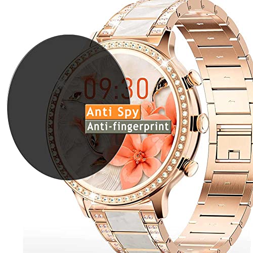 Vaxson Anti Spy Schutzfolie kompatibel mit ZKCREATION I70 1.32" Smart Watch smartwatch Display folie folien Displayschutzfolie （ nicht Panzer Schutz Glas folie SchutzGlas nicht PanzerGlas ） von Vaxson