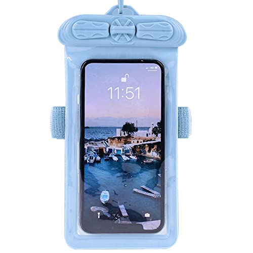 Vaxson Hülle Blau, kompatibel mit iPhone 14 Pro, Wasserdichte Tasche Handyhülle Waterproof Pouch Case [nicht Displayschutzfolie Schutzfolie ] von Vaxson