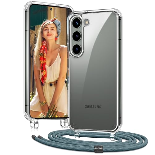 Vaykwo Handykette für Samsung Galaxy A55 5G / A35 5G Hülle mit Band - Necklace Handyhülle - Transparente Case zum Umhängen mit Kameraschutz und Bildschirmschutz - Grün Vaykwo Handykette für Samsung Galaxy A55 5G / A35 5G Hülle mit Band - Necklace Handyhülle - Transparente Case zum Umhängen mit Kameraschutz und Bildschirmschutz - Grün von Vaykwo