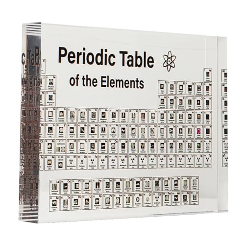 Vcedas Periodensystem mit Echten Elementen Im Inneren, Klares Acryl, Ergonomisches Periodensystem mit Echten Chemischen Elementen für das Klassenzimmer, VCEDASA0HWNMIB52 Vcedas Periodensystem mit Echten Elementen Im Inneren, Klares Acryl, Ergonomisches Periodensystem mit Echten Chemischen Elementen für das Klassenzimmer, VCEDASA0HWNMIB52 von Vcedas