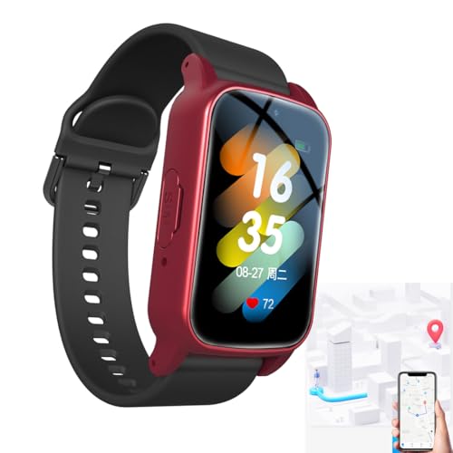 Vcyex Notrufknopf Für Senioren, Smartwatch Senioren, Notfallarmband, Tracker Uhr Senioren Demenz, SOS EIN-klick-Hilfe Sturzalarm Videoanruf Sprachanruf IP67 Wasserdicht Red,28.5 * 2CM Vcyex Notrufknopf Für Senioren, Smartwatch Senioren, Notfallarmband, Tracker Uhr Senioren Demenz, SOS EIN-klick-Hilfe Sturzalarm Videoanruf Sprachanruf IP67 Wasserdicht Red,28.5 * 2CM von Vcyex