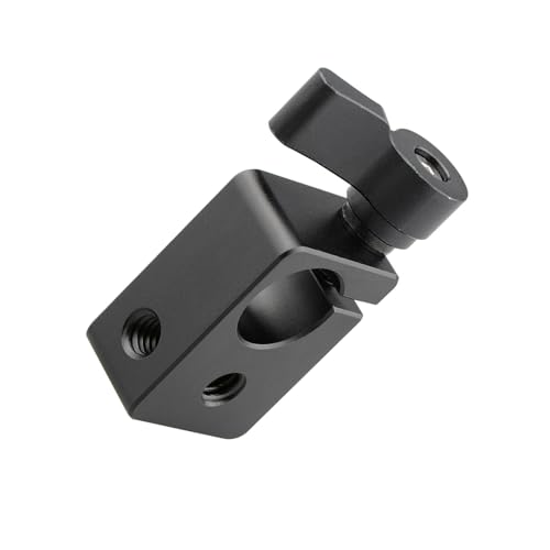 15 mm Einzelstabklemme mit 1/4-Zoll-20-Schrauben-Gewindeloch für Kamera-DSLR-Schienensysteme, Stangenklemme, Kamera-Zubehör von Vdaxvme