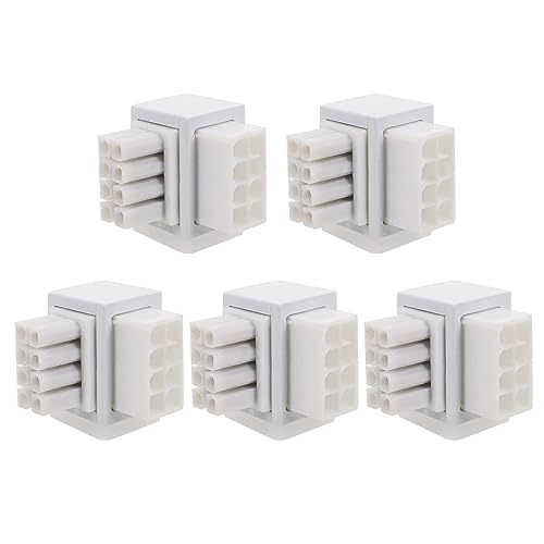 5 x 90 Grad 8-poliger Adapter, 8-poliger Stecker auf Buchse, Netzteilplatine für Desktop-Grafik, Grafikkarte, Netzteil von Vdaxvme