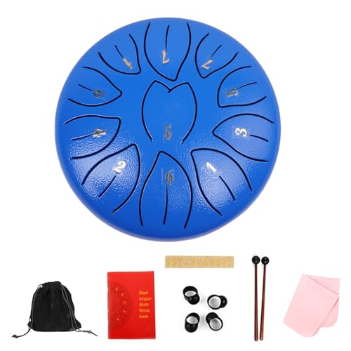 Ethereal Drum Percussion Instrument 11 Hinweis Stahlzungentrommel Für Erwachsene Anfänger Kinder Handpanern Drum Mit Drumstick von Vdaxvme