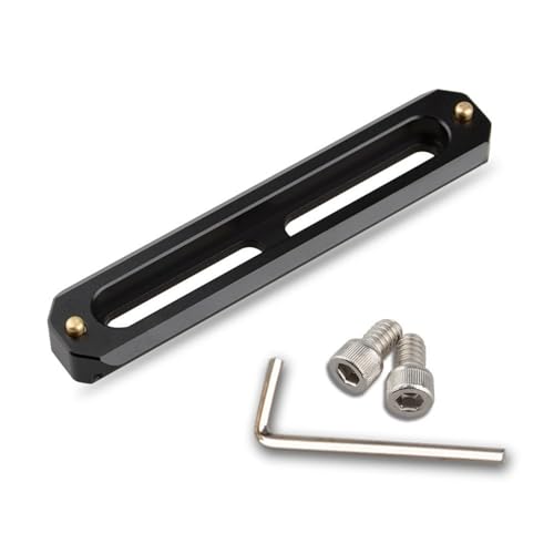 NATOs Schienen mit Schnellentriegelung, 10 cm, mit 6,35 mm Schrauben und Befestigungsschlitzen für DSLR-Kamera-Käfig-Zubehör, NATO-Klemmgriff NATOs Schienen mit Schnellentriegelung, 10 cm, mit 6,35 mm Schrauben und Befestigungsschlitzen für DSLR-Kamera-Käfig-Zubehör, NATO-Klemmgriff von Vdaxvme