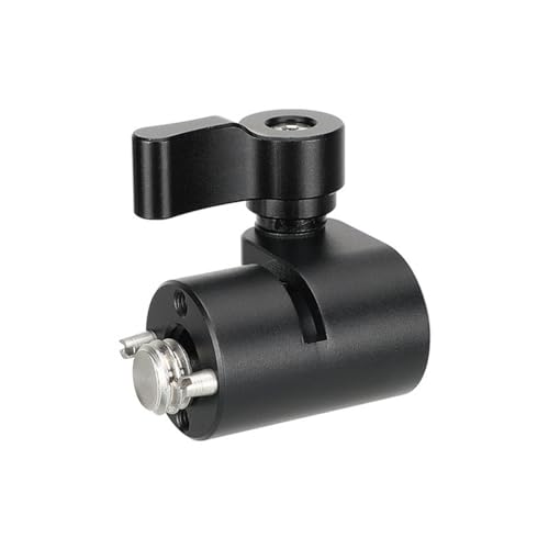 Standard 15 mm Einzelstab-Klemmadapter mit 0,95 cm (3/8 Zoll) 16 Befestigungsschraube für Blinken/Videolichtmontage/Monitore/Mikrofon von Vdaxvme