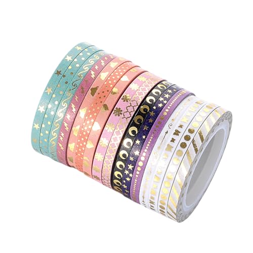 Vdaxvme 16 Roll Dekoratives Band Glitzernder Washis Tape Dekorative Klebeband Handlung Klebeband Für Journaling Scrapbooking Vdaxvme 16 Roll Dekoratives Band Glitzernder Washis Tape Dekorative Klebeband Handlung Klebeband Für Journaling Scrapbooking von Vdaxvme