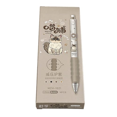 Vdaxvme 4 PCs Einziehbarer Gel Stift Cartoon Haustierneutral Stift Schwarze Tinten Stift Pressender Stift Schreibstift Journaling Stift Für Schüler Vdaxvme 4 PCs Einziehbarer Gel Stift Cartoon Haustierneutral Stift Schwarze Tinten Stift Pressender Stift Schreibstift Journaling Stift Für Schüler von Vdaxvme