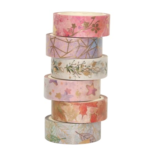 Vdaxvme 6 Rolls Blumen Papierband Crafting Tape Washis Tape Dekorative Klebeband Für Journal Geschenk Warpping Scrapbooking Vdaxvme 6 Rolls Blumen Papierband Crafting Tape Washis Tape Dekorative Klebeband Für Journal Geschenk Warpping Scrapbooking von Vdaxvme