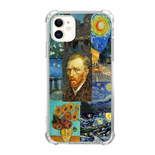 Veakgpligo Van Gogh Art Collage Handyhülle kompatibel mit iPhone 12/12 Pro, Vincent Van Gogh Ölgemälde-Hülle für Mädchen, Damen, Herren, einzigartige, weiche TPU-Schutzhülle Veakgpligo Van Gogh Art Collage Handyhülle kompatibel mit iPhone 12/12 Pro, Vincent Van Gogh Ölgemälde-Hülle für Mädchen, Damen, Herren, einzigartige, weiche TPU-Schutzhülle von Veakgpligo