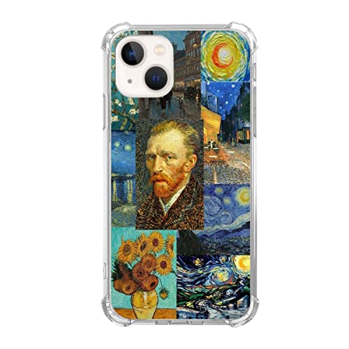 Veakgpligo Van Gogh Art Collage Handyhülle kompatibel mit iPhone 15, Vincent Van Gogh Ölgemälde-Schutzhülle für Mädchen, Damen, Herren, einzigartige, weiche TPU-Schutzhülle Veakgpligo Van Gogh Art Collage Handyhülle kompatibel mit iPhone 15, Vincent Van Gogh Ölgemälde-Schutzhülle für Mädchen, Damen, Herren, einzigartige, weiche TPU-Schutzhülle von Veakgpligo