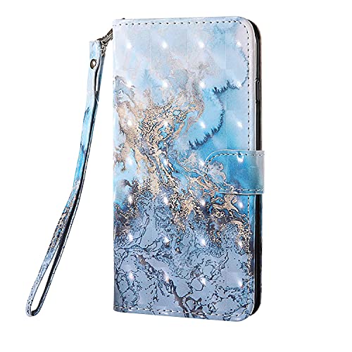 Veapero Handyhülle für Samsung Galaxy A14 5G Hochwertige Leder Klapphülle Handytasche Case mit Kartenfächern und Standfunktion für Samsung Galaxy A14 5G Hülle Marmor von Veapero