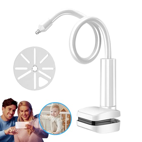 Baby Monitor Stand, Flexible Long Arm Camera Bracket with Clip Clamp, 5.91 Inches Heavy Duty Adjustable Holder for Nursery, Cot, Kitchen, Bathroom, or Shelf Mounting Baby Monitor Stand, Flexible Long Arm Camera Bracket with Clip Clamp, 5.91 Inches Heavy Duty Adjustable Holder for Nursery, Cot, Kitchen, Bathroom, or Shelf Mounting von Veasbuu