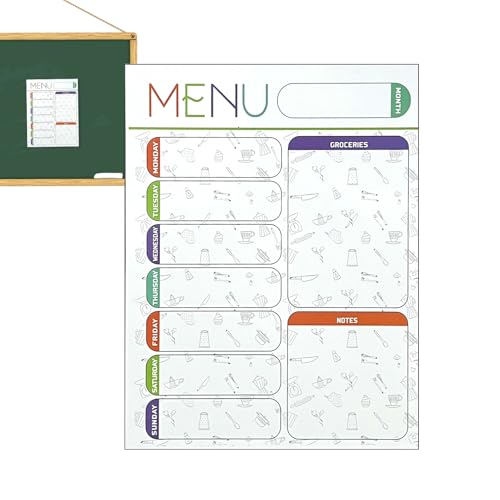 Fridge Planner, Magnetic Dry Erase Whiteboard Sheet, 11.02x8.27 Inches Easy Clean Reusable Daily Checklist, Weekly Meal Organizer Reminder for Home, Offices and School Scheduling Fridge Planner, Magnetic Dry Erase Whiteboard Sheet, 11.02x8.27 Inches Easy Clean Reusable Daily Checklist, Weekly Meal Organizer Reminder for Home, Offices and School Scheduling von Veasbuu