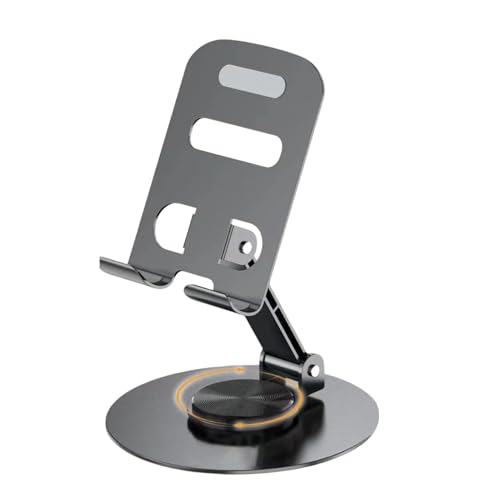 Veasbuu Phone Stand, 360 Rotating Flexible Holder, 3.54x1.26x4.02 Inches Adjustable Height and Angle, Foldable Desk Base, Portable Cell Phones for Convenient Viewing Alloy Veasbuu Phone Stand, 360 Rotating Flexible Holder, 3.54x1.26x4.02 Inches Adjustable Height and Angle, Foldable Desk Base, Portable Cell Phones for Convenient Viewing Alloy von Veasbuu