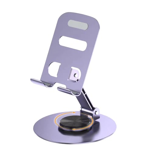 Veasbuu Phone Stand, 360 Rotating Flexible Holder, 3.54x1.26x4.02 Inches Adjustable Height and Angle, Foldable Desk Base, Portable Cell Phones for Convenient Viewing Alloy Veasbuu Phone Stand, 360 Rotating Flexible Holder, 3.54x1.26x4.02 Inches Adjustable Height and Angle, Foldable Desk Base, Portable Cell Phones for Convenient Viewing Alloy von Veasbuu
