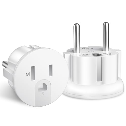 Reiseadapter USA, 2 Stücke Reiseadapter USA auf Europa, USA Adapter Steckdose Deutschland Plug, USA auf DE Stecker, USA auf EU Steckdose, USA auf DE Steckdose, Europäischer Stecker, Weiß Reiseadapter USA, 2 Stücke Reiseadapter USA auf Europa, USA Adapter Steckdose Deutschland Plug, USA auf DE Stecker, USA auf EU Steckdose, USA auf DE Steckdose, Europäischer Stecker, Weiß von Vecbmn