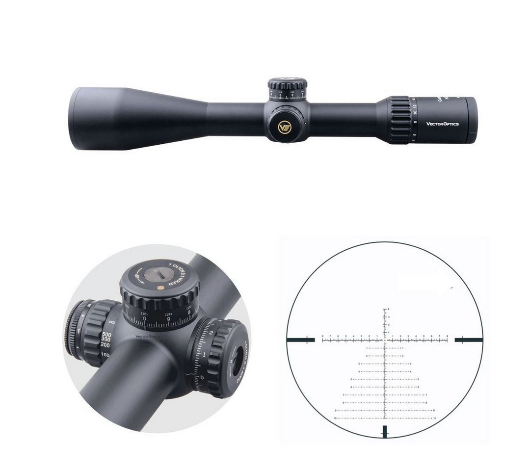 Vector Optics Vector Optics SCFF-30 Continental x6 5-30x56 VCT-34FFP Zielfernrohr (Ideal für Jagd, Sport und Airsoft) von Vector Optics