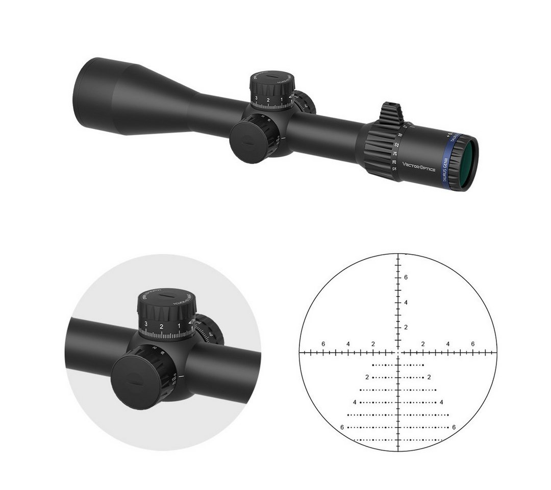 Vector Optics Vector Optics SCFF-34 Taurus Gen II 4-32x56 FFP Zielfernrohr (Ideal für Jagd, Sport und Airsoft) von Vector Optics
