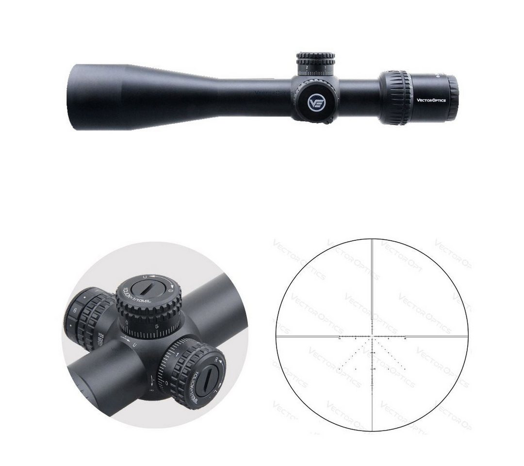 Vector Optics Vector Optics SCFF-37 Veyron 6-24x44IR FFP Zielfernrohr (Ideal für Jagd, Sport und Airsoft) von Vector Optics
