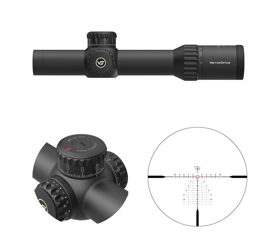 Vector Optics Vector Optics SCFF-47 Continental x10 1-10x28FFP ED Zielfernrohr (Ideal für Jagd, Sport und Airsoft) von Vector Optics