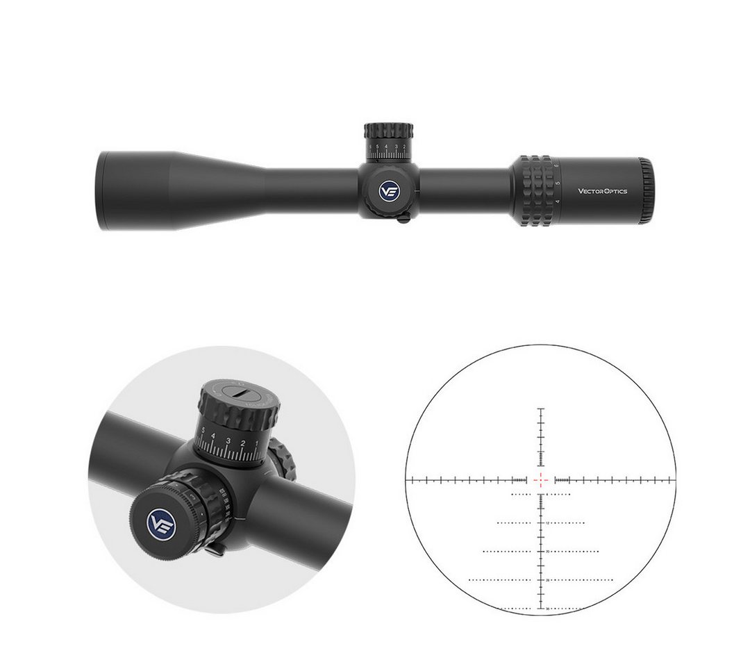 Vector Optics Vector Optics SCFF-56 Sentinel 4-16x44FFP Zielfernrohr (Ideal für Jagd, Sport und Airsoft) von Vector Optics