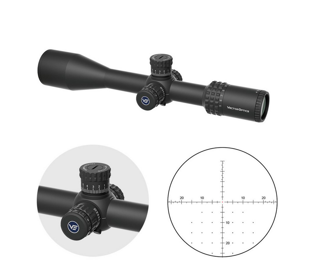 Vector Optics Vector Optics SCFF-58 Sentinel 5-25x50 HD FFP Zielfernrohr (Ideal für Jagd, Sport und Airsoft) von Vector Optics