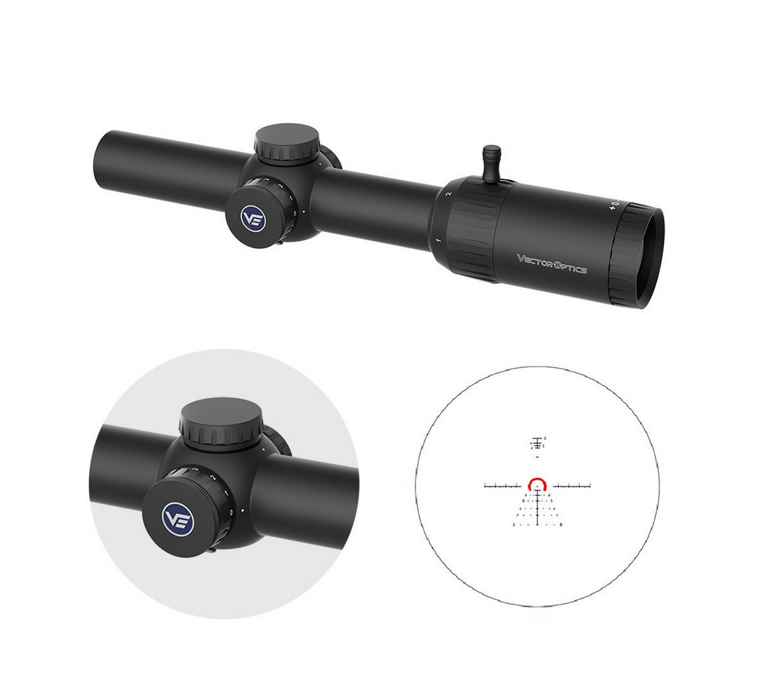 Vector Optics Vector Optics SCFF-60 Constantine 1-8x24 FFP RAR Zielfernrohr (Ideal für Jagd, Sport und Airsoft) von Vector Optics