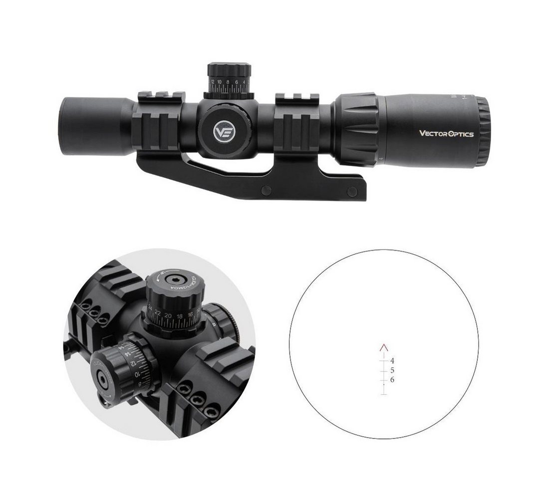 Vector Optics Vector Optics SCOC-29 Mustang 1-4x30 SFP Zielfernrohr (Ideal für Jagd, Sport und Airsoft) von Vector Optics