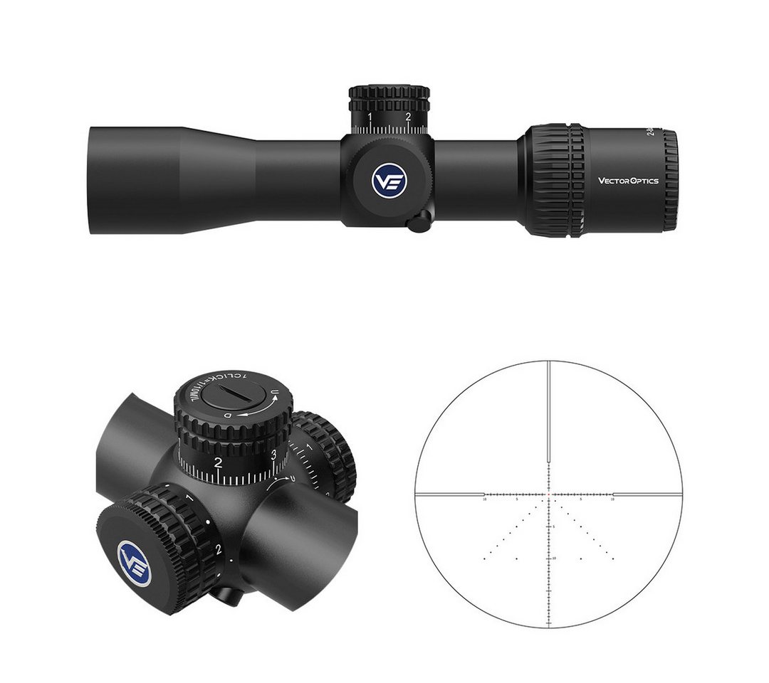Vector Optics Vector Optics SCOC-43 Veyron 2-8x32IR SFP Zielfernrohr (Ideal für Jagd, Sport und Airsoft) von Vector Optics