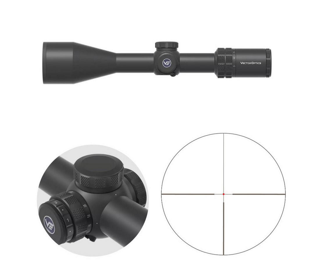 Vector Optics Vector Optics SCOL-67 Grizzly 3-18x56 HD Zielfernrohr (Ideal für Jagd, Sport und Airsoft) von Vector Optics
