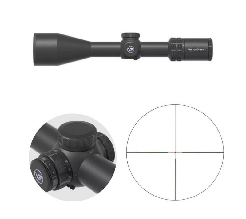 Vector Optics Vector Optics SCOL-67 Grizzly 3-18x56 HD Zielfernrohr (Ideal für Jagd, Sport und Airsoft) von Vector Optics