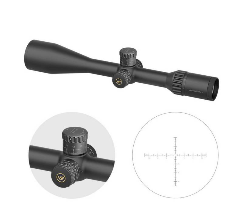 Vector Optics Vector Optics SCOL-TE52 Continental 6-48x56ED SFP MOA Zielfernrohr (Ideal für Jagd, Sport und Airsoft) von Vector Optics