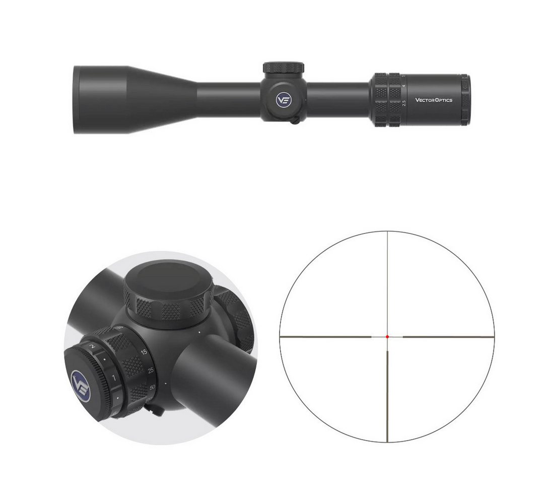 Vector Optics Vector Optics SCOM-48 Grizzly 2.5-15x50i HD SFP Zielfernrohr (Ideal für Jagd, Sport und Airsoft) von Vector Optics