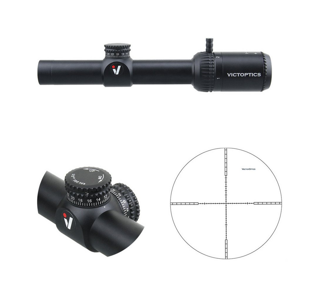 Vector Optics Victoptics OPSL18 X4 1-4x20 Zielfernrohr (Ideal für Jagd, Sport und Airsoft) von Vector Optics