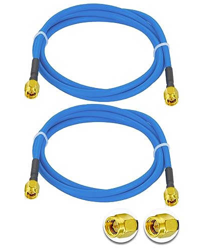 Vecys 2PCS SMA Stecker auf SMA Stecker RF Koaxialkabel SMA RF Koax Pigtail Kabel 3.3ft/1M RG402 SMA Stecker 50 Ohm Low Loss Verlängerungskabel von Vecys