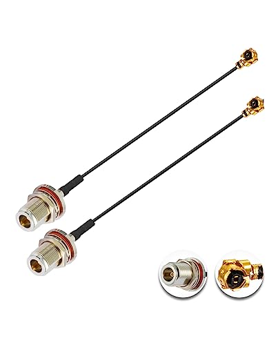 Vecys 2PCS U.FL IPEX zu N Typ Buchse Low Loss Koaxialkabel 4" /10CM U.fl/IPEX 1.13mm Mini-Koaxial Pigtail Kabel für Wireless Router Mini PCIE Netzwerkkarten PCI Wi-Fi WAN Repeater Vecys 2PCS U.FL IPEX zu N Typ Buchse Low Loss Koaxialkabel 4" /10CM U.fl/IPEX 1.13mm Mini-Koaxial Pigtail Kabel für Wireless Router Mini PCIE Netzwerkkarten PCI Wi-Fi WAN Repeater von Vecys