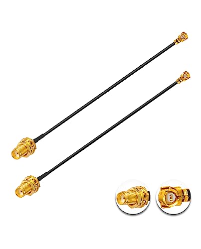 Vecys 2PCS U.FL IPEX zu SMA Female Low Loss Koaxialkabel 4" /10CM U.fl/IPEX 1.37mm Mini-Koaxial Pigtail Kabel für Wireless Router Mini PCIE Netzwerkkarten PCI Wi-Fi WAN Repeater Vecys 2PCS U.FL IPEX zu SMA Female Low Loss Koaxialkabel 4" /10CM U.fl/IPEX 1.37mm Mini-Koaxial Pigtail Kabel für Wireless Router Mini PCIE Netzwerkkarten PCI Wi-Fi WAN Repeater von Vecys